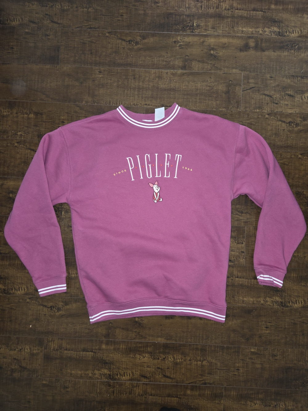 Disney World Piglet Winnie The Pooh Pink Crewneck Sweatshirt MEDIUM